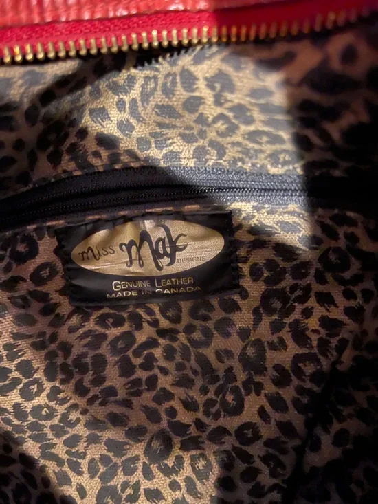 miss max red orange shoulder purse - Picture 13 of 13